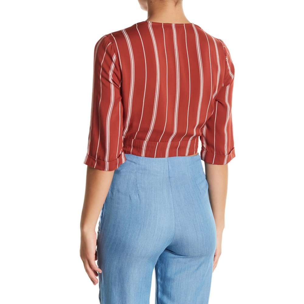 Amuse Society Cantina Striped Crop Top - Picture 3 of 4